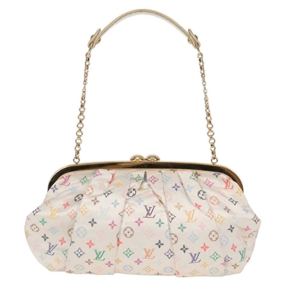 Louis Vuitton Monogram Satin Omoniere Handbag Multicolor